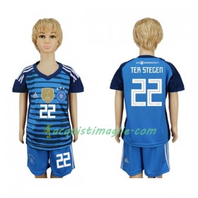 Divisa di Calcio Germania Ter Stegen 22 Portiere Bambino Prima Mondiali 2018